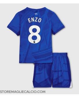 Chelsea Enzo Fernandez #8 Maglia Gara Casa Repliche 2025-26 Bambino